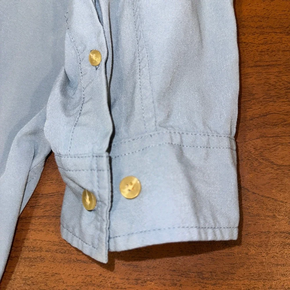 The North Face Mens XL Blue Vented Fishing Hiking Shirt Chevy Avalanche